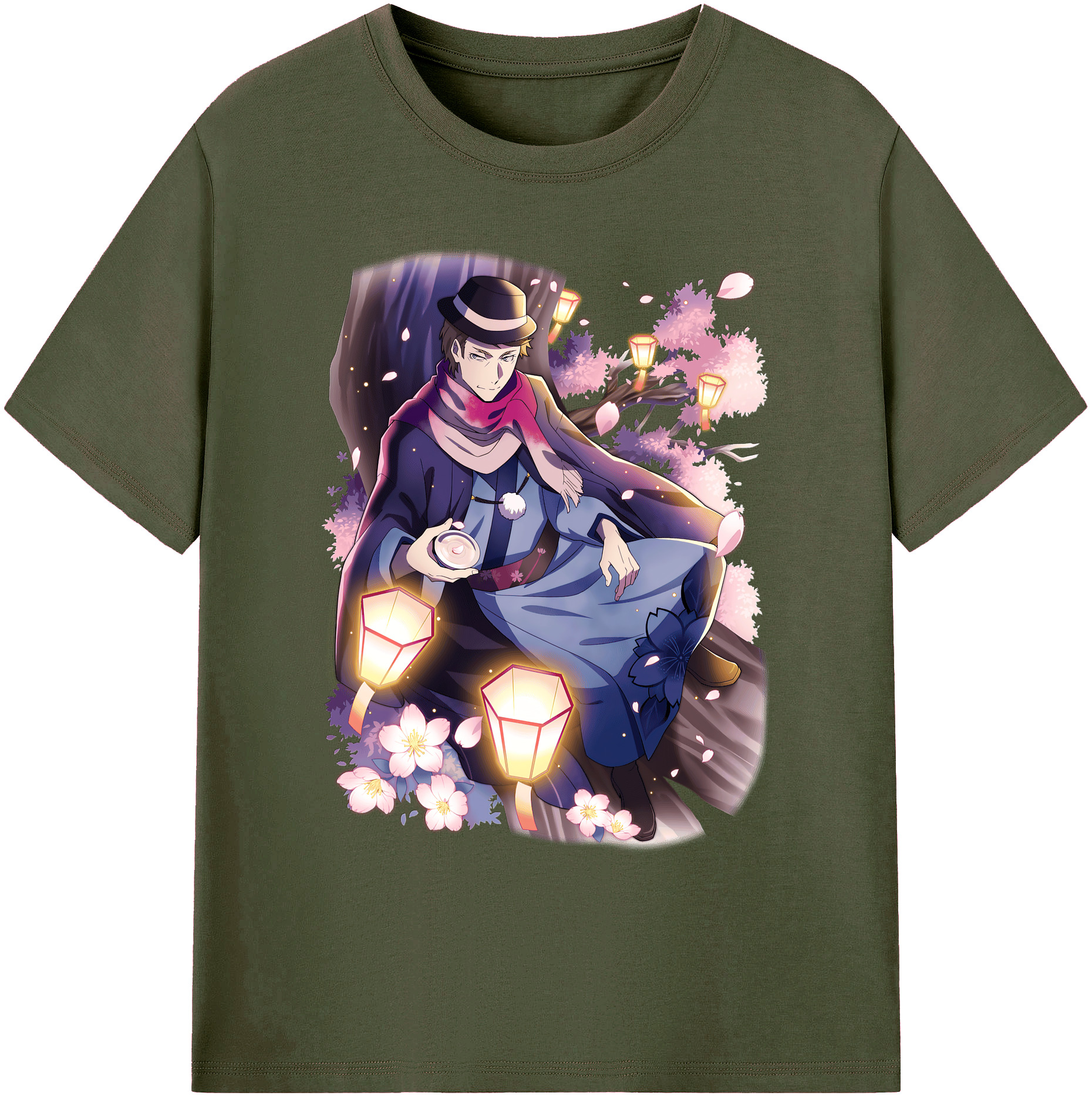 （画像用） 文豪ストレイドッグス Bungo Stray Dogs 綿100％ メンズ半袖Tシャツ｜肌触りやわらか＆通気性